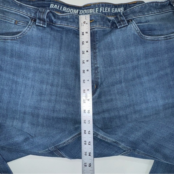 Duluth Trading Co Jeans Men 42x32 Blue Ballroom Double Flex Relaxed Fit Denim - Picture 7 of 10